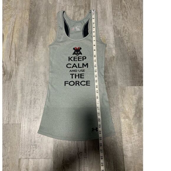 $5 ADD ON ITEM/New Under armor Star Wars women's fitted tank top keep calm - Picture 7 of 12